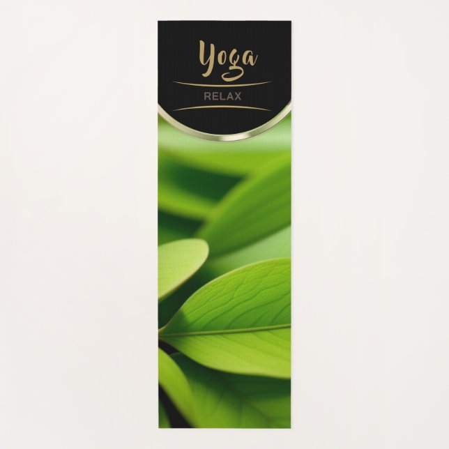 Green Garden Leaf - Yoga Mat Yogamatte (Vorderseite)
