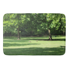 Green Garden Trees Bath Mat Badematte