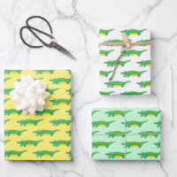Green Gator Alligator Croc Crocodile Animal Print