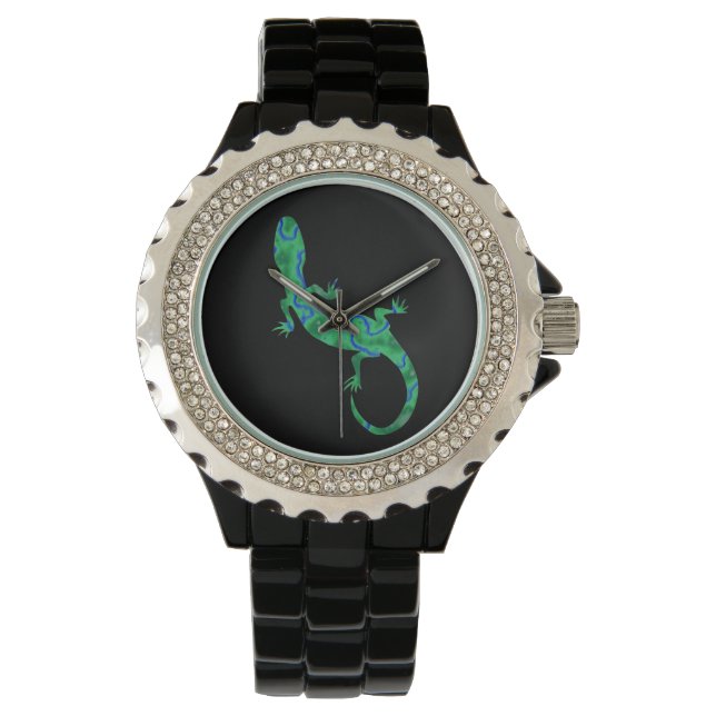 Green Gecko Armbanduhr (Vorderseite)