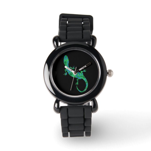 Green Gecko Armbanduhr (Vorderseite)