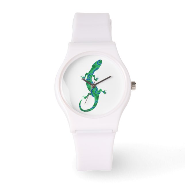 Green Gecko Armbanduhr (Vorderseite)