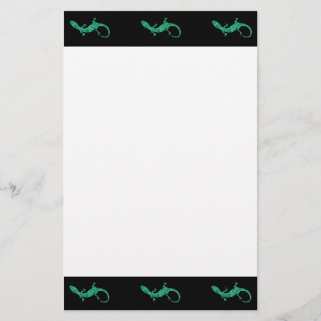 Green Gecko Briefpapier (Vorderseite)