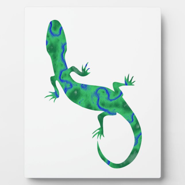 Green Gecko Fotoplatte (Vorderseite)