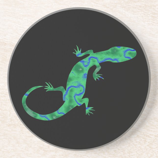 Green Gecko Getränkeuntersetzer (Vorne)