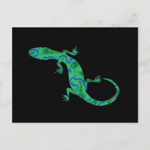 Green Gecko Postkarte