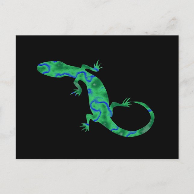 Green Gecko Postkarte (Vorderseite)