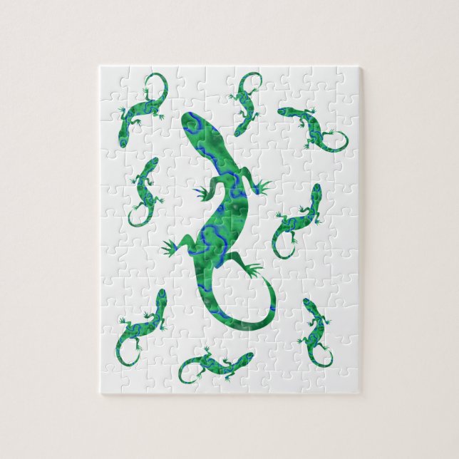 Green Gecko Puzzle (Vertikal)