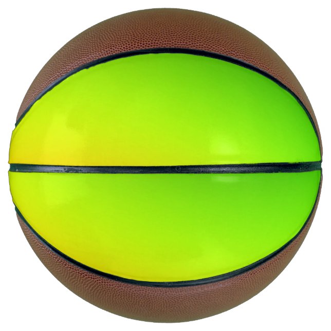 Green gelb orange simple minimal.custom.add your y basketball (Vorderseite)