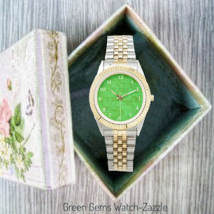 Green Gems Watch Armbanduhr