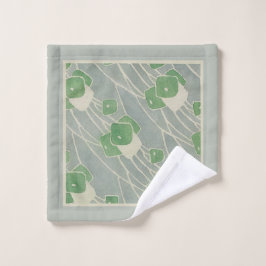 Green Geometric 1915 Hannah Borger Overbeck Waschlappen