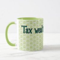 Green Geometric Bold "Tax Wealth, not Work"