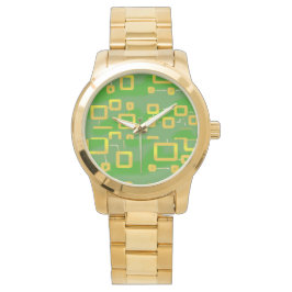 Green Geometric eWatch Armbanduhr