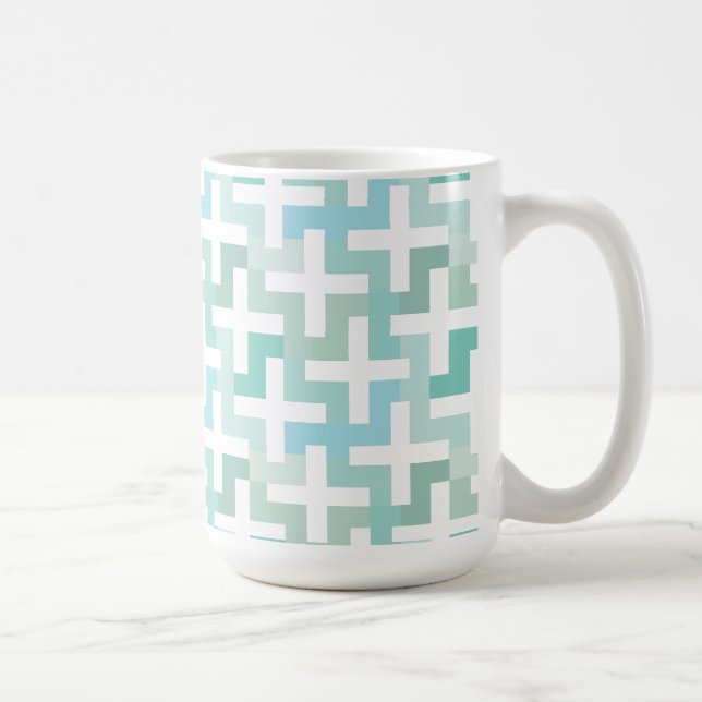 Green Geometric Kaffeetasse (Rechts)