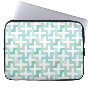 Green Geometric Laptopschutzhülle
