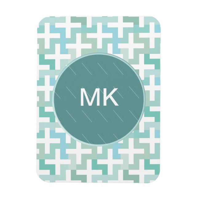 Green Geometric Magnet (Vertikal)