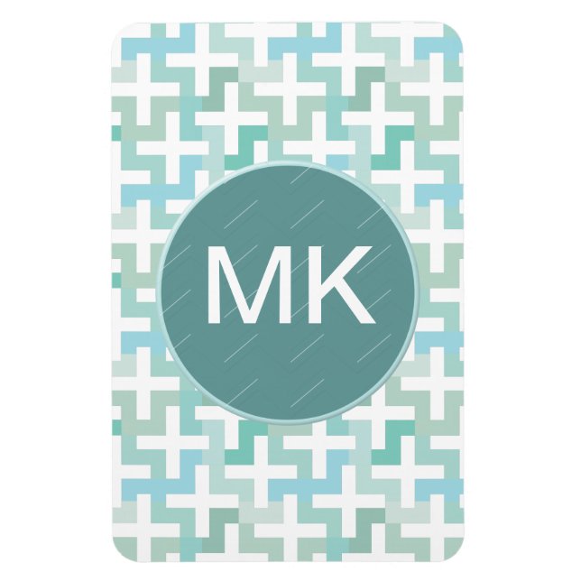 Green Geometric Magnet (Vertikal)