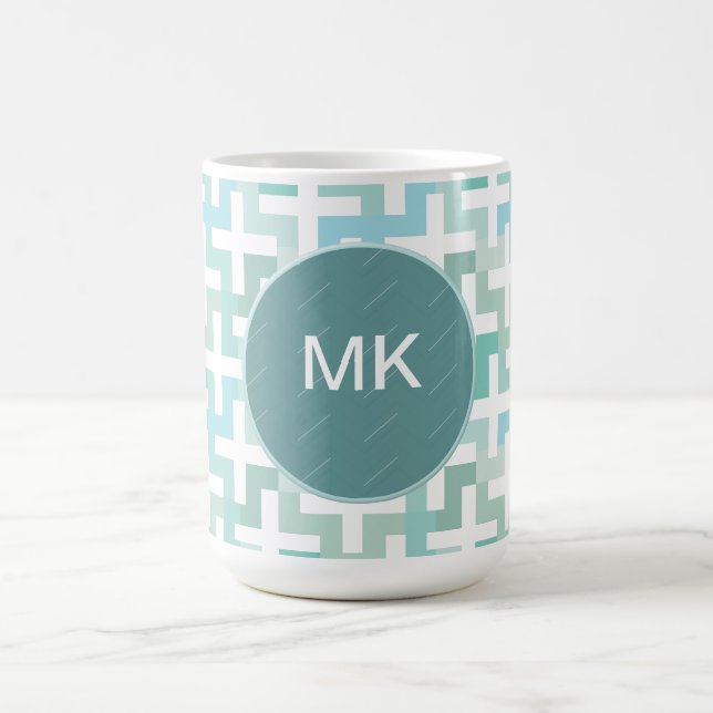Green Geometric Tasse (Mittel)