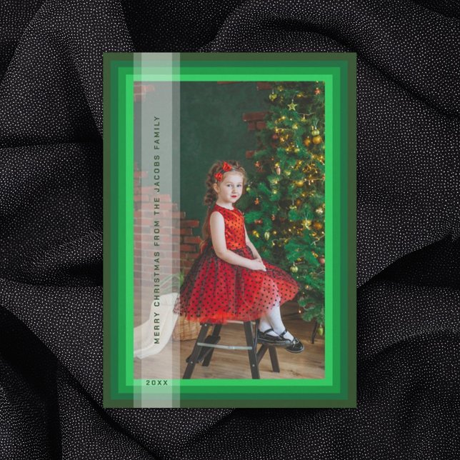 Green Gerahmt Holiday Card Feiertagskarte (Von Creator hochgeladen)