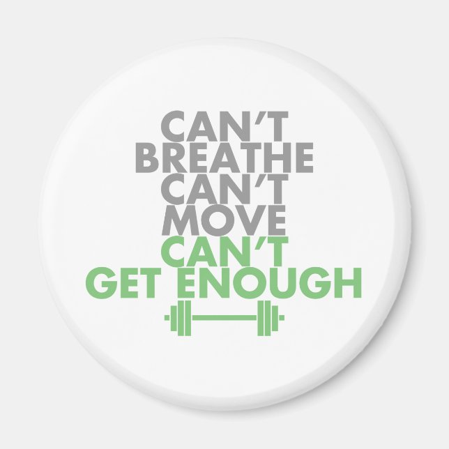 Green "Get Enough" Magnet (Vorne)