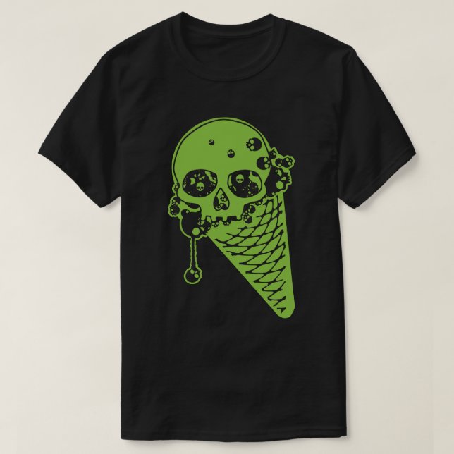 Green Giison Ice Creme Cone T - Shirt (Design vorne)