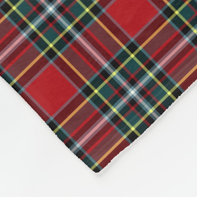 Green Gillespie Clan Tartan Fleecedecke (Ecke)