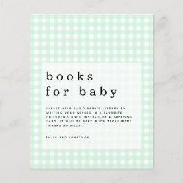Green Gingham Books für Baby-Gehäuse