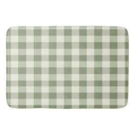 Green Gingham Buffalo Karo Kariert Badematte