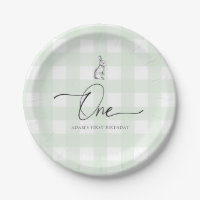 Green Gingham Bunny Rabbit