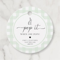 Green Gingham Bunny Rabbit Pop Es, wenn sie Pop