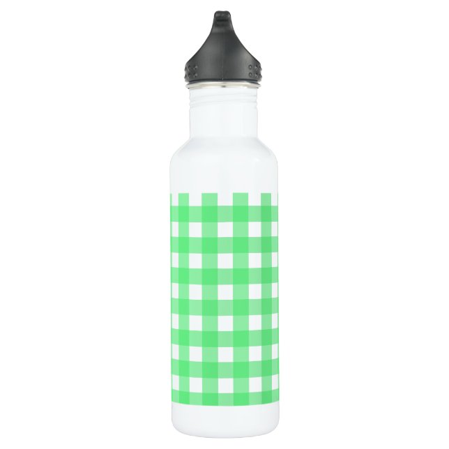 Green Gingham Edelstahlflasche (Rechts)