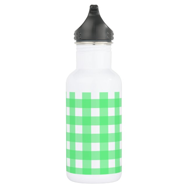Green Gingham Edelstahlflasche (Rechts)