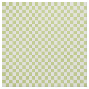 Green Gingham Fabric Stoff