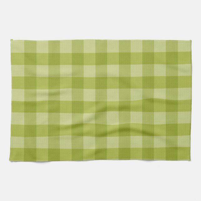 Green Gingham Geschirrtuch (Horizontal)
