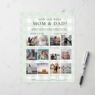 Green Gingham How Old Were Mama und Vater Foto Gam