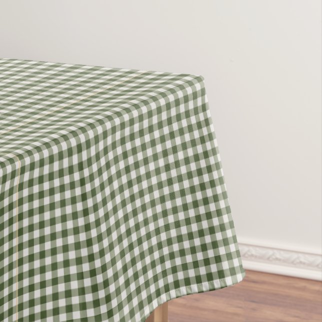 Green Gingham Karo kariertes Design Tableclout Tischdecke (Beispiel)