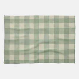 Green Gingham kitchen towel Geschirrtuch