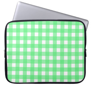 Green Gingham Laptopschutzhülle
