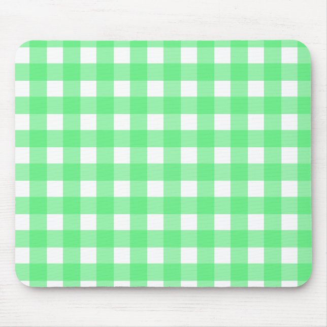 Green Gingham Mousepad (Vorne)