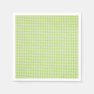 Green Gingham Serviette