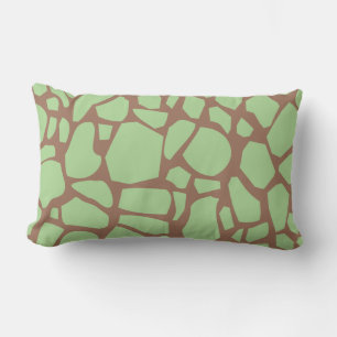 Green Giraffe Print Lendenkissen