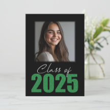 Green Glitzer Class of 2025 Foto Open House