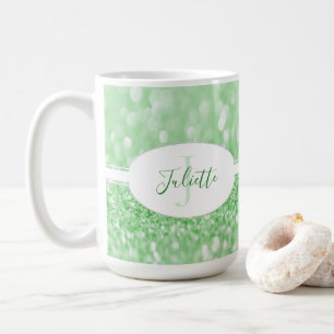 Green Glitzer Personalisieren Sie die Kaffee-Tasse Kaffeetasse