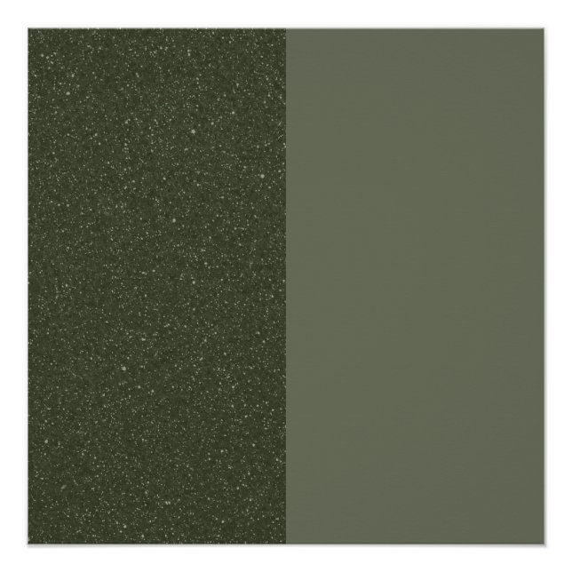 Green Glossy Poster mit zwei Tonen Moos - Anpassba (Vorderseite)