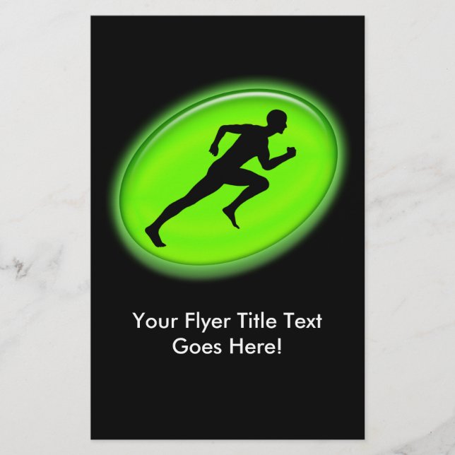 Green Glow Fitness Logo Flyer (Vorne)