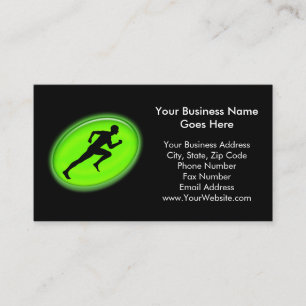 Green Glow Fitness und Personal Training Logo Visitenkarte