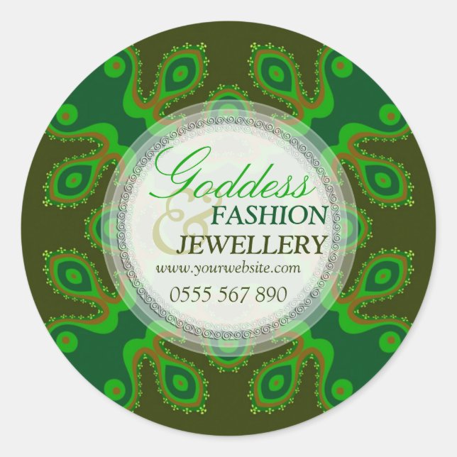 Green Goddess Fashion Retail Product Sticker (Vorderseite)