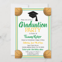 Green & Gold Basketball Graduation Party