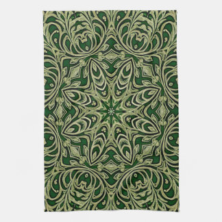 Green Gold Decorative Holiday Kitchen Towel Geschirrtuch