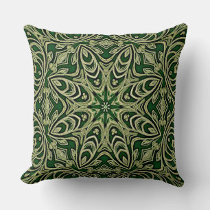 Green Gold Decorative Throw Kissen